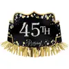 Image de Couronne en carton mÃ©tallisÃ© personnalisable - Sparkling Gold Celebrations - Taille unique