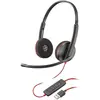 Image de Poly Blackwire 3220 - Casque - serre-tête - appels et musique - noir - binaural - unité de contrôle SCR