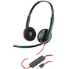 Image de Poly Blackwire 3220 - Casque - serre-tête - appels et musique - noir - binaural - unité de contrôle SCR