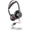 Image de POLY Blackwire 7225 Casque Avec fil Arceau Appels/Musique USB Type-A Noir, Rouge - Neuf