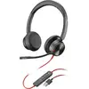 Image de POLY Blackwire 8225 Écouteurs Avec fil Arceau Bureau/Centre d'appels USB Type-A Noir - Neuf