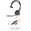 Image de POLY Blackwire 3310 Casque Avec fil Arceau Bureau/Centre d'appels USB Type-A Noir