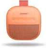 Image de Bose SoundLink Micro (2ème génération), sans fil, portée de 9,144 mètres, couleur pêche, silicone, textile, acier, polycarbonate (PC), ABS (acrylonitrile butadiène styrène), contrôle tactile, résistant à la poussière, étanche