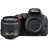 Image de Nikon D5500 + AF-S DX NIKKOR 18-55mm Kit d'appareil-photo SLR 24,2 MP CMOS 6000 x 4000 pixels Noir - Neuf