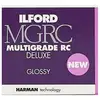 Image de Papier photo Ilford MGRC Deluxe Glossy 24 x 30,5 cm 10 feuilles 190 g/m² Noir - Neuf