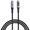 Image de Câble Verbatim USB-C avec écran 1,2m M/M 100W (Gris/Noir) #2POURCENT