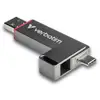 Image de Verbatim Dual QuickStick lecteur USB flash 128 Go USB Type-A / USB Type-C 3.2 Gen 1 (3.1 Gen 1) Gris - Neuf