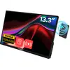 Image de Écran tactile portable 13,3" Verbatim incl. PBCoquille en aluminium/PB 5000mAh/WUXGA 1920x1200