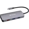 Image de Station d'accueil portable USB-C 3.2 Verbatim Hub Pro Multiports 9 (Gris) #2POURCENT