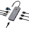 Image de Verbatim CMH-09 USB Type-C 10000 Mbit/s Argent - Neuf