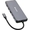 Image de Verbatim Adaptateur Hub Usb-C - 2Xhdmi/Vga/ Eternet/5Xusb-A/Jack 3.5Mm/2Xusb-C/Sd/Microsd Aluminiowy/Aluminum 32154