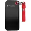 Image de Verbatim Pocket SSD 1 To USB Type-C 3.2 Gen 2 (3.1 Gen 2) Noir, Rouge - Neuf