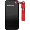 Image de Verbatim Pocket Ssd 2 To External Drive - Porte-clés avec câble Usb-C 3.2 Gen.2 Noir/Rouge/Noir-Rouge 32196