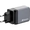 Image de Chargeur secteur Verbatim GNC 1x port USB-A + 2x ports USB-C 65W (Noir) #2POURCENT