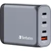 Image de Verbatim Gan 100W3Xusb-C/Usb-A chargeur secteur + adaptateur Eu/Uk/Us Gnc-100 32202