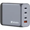 Image de Verbatim Gan 200W3Xusb-C/Usb-A chargeur secteur + adaptateur Eu/Uk/Us Gnc-200 32204