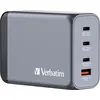Image de Verbatim Gan 240W3Xusb-C/Usb-A chargeur secteur + adaptateur Eu/Uk/Us Gnc-240 32205