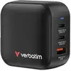 Image de VERBATIM Chargeur secteur Mini GaN 1x USB-A + 2x USB-C 70W (Noir) - Neuf