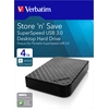 Image de Verbatim Store 'n' Save - Disque dur - 4 To - externe (bureau) - USB 3.0 - Noir