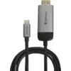 Image de Câble HDMI 2.0 Verbatim vers USB-C 1,5m M/M (Argent) #2POURCENT