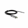 Image de Verbatim 49144 câble vidéo et adaptateur 1,5 m USB Type-C HDMI Noir, Argent - Neuf