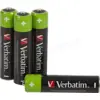 Image de Lot de 4 piles rechargeables Verbatim Premium type AAA (LR03) 1,2V 950mAh #2POURCENT