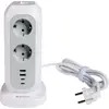 Image de Verbatim Vertical Extension Cable 15W111Xac Ue/2Xusb-C/2Xusb-A 2M Eupt-01 White/White 49547