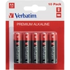Image de Verbatim Alkaline Battery Aa Lr6 10Szt Black 49875