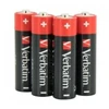 Image de Verbatim Piles alcalines AA, Alcaline, Cylindrique, 1,5 V, 10 pièce(s), AA, Noir, Rouge - Neuf