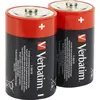 Image de Verbatim Alkaline Battery D Lr20 2Szt Black/Black 49923