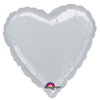 Image de Ballon Coeur Argent Mylar 43 cm