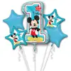 Image de Bouquet de 5 ballons Alu - Mickey™ - 1er Anniversaire