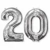 Image de Ballon Aluminium 66 cm : 20 ans - Argent