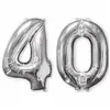 Image de Ballon Aluminium 66 cm : 40 ans - Argent