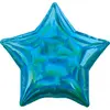 Image de Ballon aluminium etoile 48 cm : Bleu cyan
