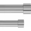 Image de Umbra, barre de rideaux double Cappa, extensible, en métal, nickelé, acier, longueur 305-460 cm, lot de 2, référence 1014402-411