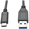 Image de Tripp Lite 3ft USB 3.1 Gen 2 USB-C to USB-A Cable 10 Gbps USB Type-C M/M 3'