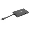 Image de Tripp Lite USB-C Dock U442-DOCK3-B écran unique/1xHDMI 1.4/VGA/jusqu'à 1x4K/3xUSB 3.2/microSD/RJ45/support PD 100W/noir/adaptateur secteur non inclus