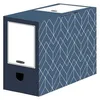 Image de Boîte Archives Carton Fellowes Déco - Dos De 15 Cm - Bleu Ardoise - Lot De 5