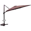 Image de Concept-usine - Parasol Déporté Et Rotatif 3 X 3 M Chocolat Palatino