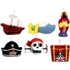 Image de 6 Mini Bougies Pirates