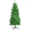 Image de Sapin de Noël artificiel lumineux de 150 cm de haut avec des lumières vertes blanc chaud