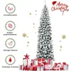 Image de Sapin de Noël artificiel enneigé avec 461 branches mesurant 225 cm