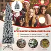 Image de Sapin de Noël de 180 cm Sapin de Noël enneigé avec 150 lumières blanc chaud
