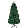 Image de Arbre de Noël artificiel de 150 cm avec 8 modes d'éclairage Sapin de Noël à fibre optique
