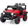 Image de Voiture électrique pour enfants avec télécommande 2,4 G et amplificateur. USB et amp; Lumière et amp; Musique 12V Voiture pour enfants Jeep Car Rouge