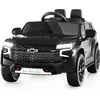 Image de Voiture électrique Chevrolet pour enfants avec télécommande 2.4G, suspension, lumières et musique, voiture pour enfants noire