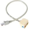 Image de StarTech.com Adaptateur de câble répartiteur 2 vers 1 RJ45 10/100 Mbit/s - mâle/femelle - répartiteur réseau - RJ-45 (M) vers RJ-45 (F)