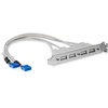Image de StarTech.com Adaptateur 4 ports USB 2.0 femelle avec 2x 10-Pin Mainboard Header - Console USB - USB (W) vers IDC 9 pins (W)