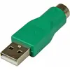 Image de StarTech.com PS2 to USB Mouse Adapter Green - PS/2 F to USB A M Connector